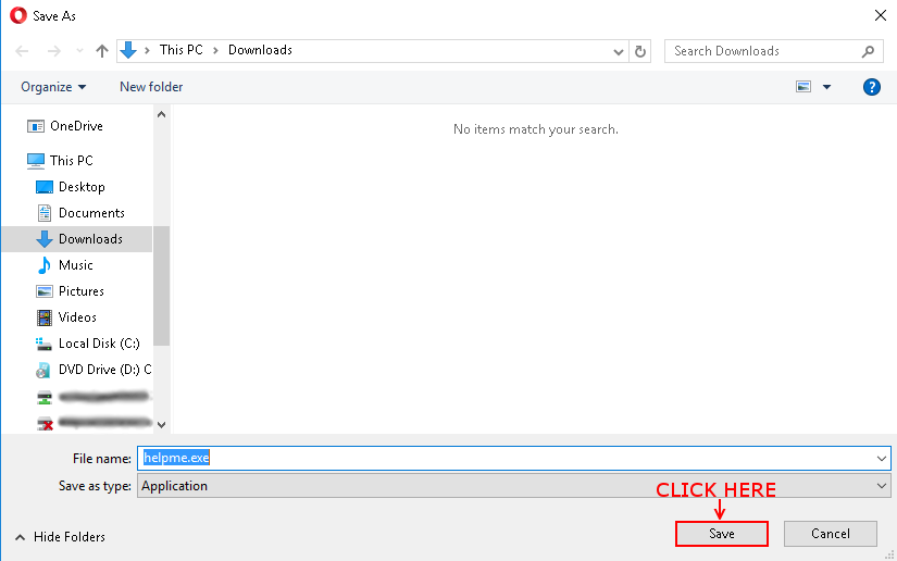 Image of Opera save dialog